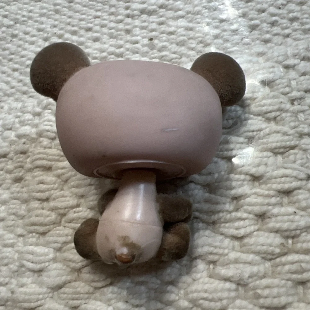 RARE littlest pet shop Velvet Brown‎ Pink Panda